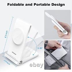 3 in 1 Charging Station for Apple Devices, Foldable&Portable Magsafe Charger