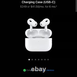 Apple AirPods Pro 2nd Generation with MagSafe Wireless Charging Case (USB-C)