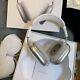 Apple Airpods Pro Max Headphones Silver Opened Box With Charging Cable
