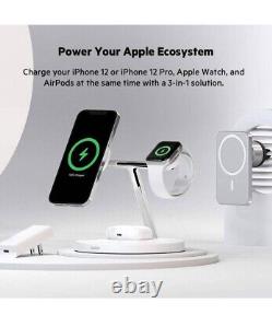 Belkin MagSafe 3-in-1 Wireless Charging Stand for Apple White