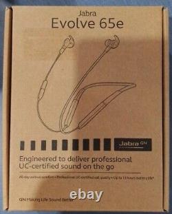 Brand New! Jabra Evolve 65e MS & Link 370 Wireless Professional Earbuds
