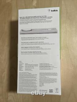 NEW Belkin BoostCharge Pro 3-in-1 Wireless Charging Pad MagSafe WIZ016ttWH White