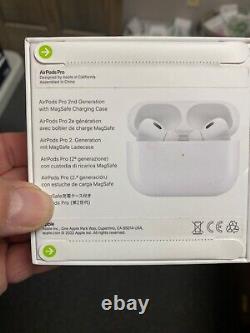 NEW OPEN Apple AirPods Pro 2nd Gen MagSafe Wireless Charging Case White
