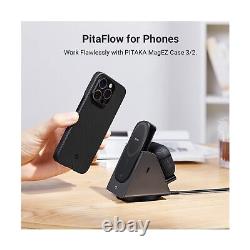 PITAKA 3 in 1 Wireless Charging Station Apple with Portable Battery Bank Mag