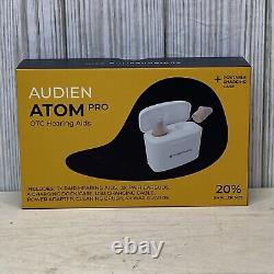 Aide auditive Audien ATOM PRO - Boîtier de chargement portable sans fil neuf en boîte ouverte