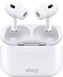 AirPods Pro 2ème Génération avec Étui de Charge sans Fil MagSafe Blanc