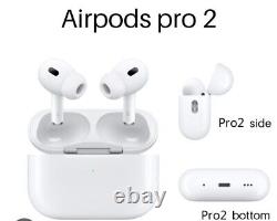 Apple AirPods Pro 2ème Génération avec Étui de Charge Sans Fil MagSafe Blanc