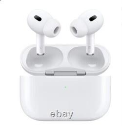 Apple AirPods Pro 2ème Génération avec Étui de Charge sans Fil MagSafe Blanc