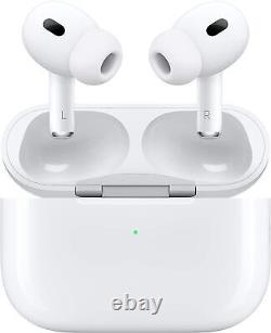 Apple AirPods Pro 2ème Génération avec Étui de Chargement sans Fil MagSafe Blanc