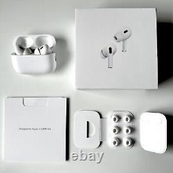 Apple AirPods Pro 2ème Génération avec Étui de Chargement sans Fil MagSafe Blanc