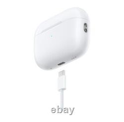 Apple AirPods Pro 2ème Génération avec boîtier de chargement sans fil MagSafe Blanc