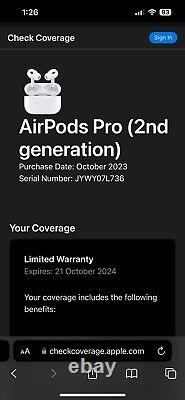 Apple Airpods Pro (2ème Génération) Avec Étui de Chargement sans Fil Magsafe