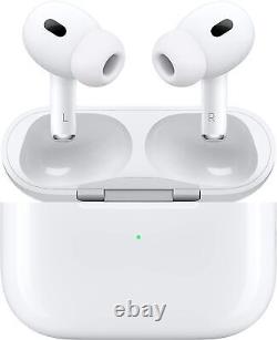 Écouteurs Apple AirPods Pro (2e génération) avec boîtier de charge sans fil MagSafe blanc