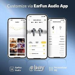 Écouteurs antibruit EarFun Air Pro 3, son adaptatif, charge sans fil