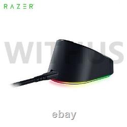 Station de charge sans fil pour souris Razer Mouse Dock Pro compatible avec la Baslisk V3 PRO.