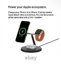 Support de chargement sans fil Charge rapide pour iPhone, Apple Watch et AirPods
