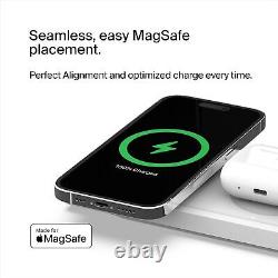 Tapis de chargement sans fil Belkin MagSafe 3-en-1 - Apple Watch, iPhone 13, 14, 15